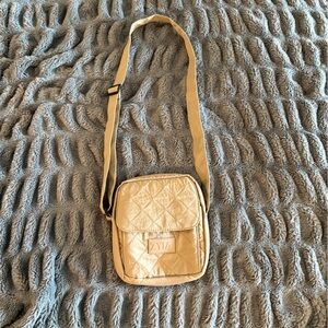 Elegant Gold Quilted Mini Bag